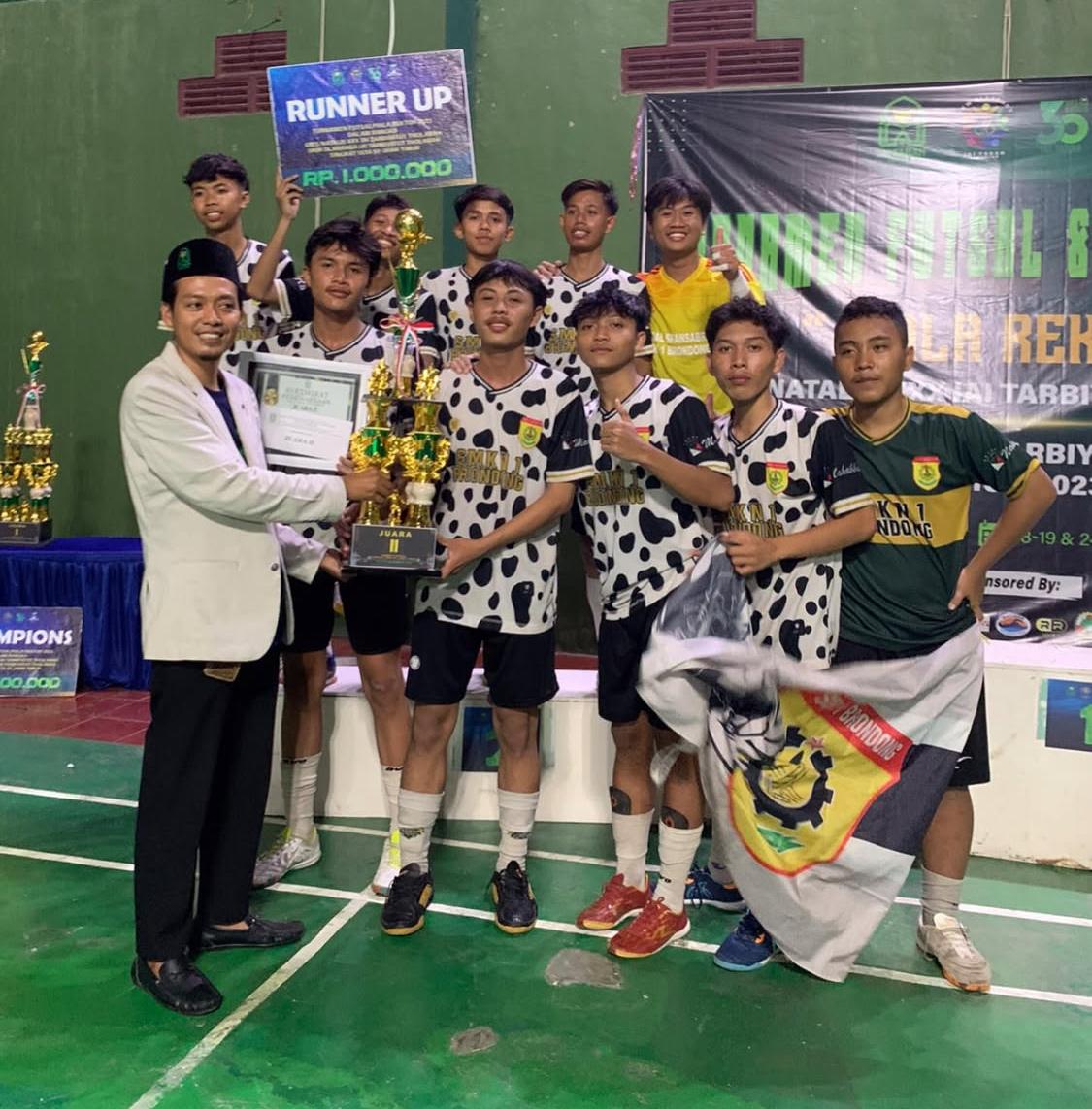 Juara 2 Futsal Piala Rektor IAI Tarbiyatul Tholabah Tahun 2023.