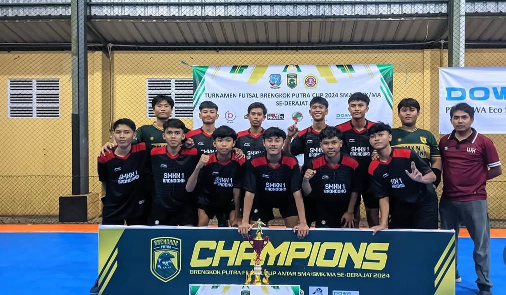 Juara 1 Turnamen Futsal Antar Pelajar Brengkok Putra CUP 2024